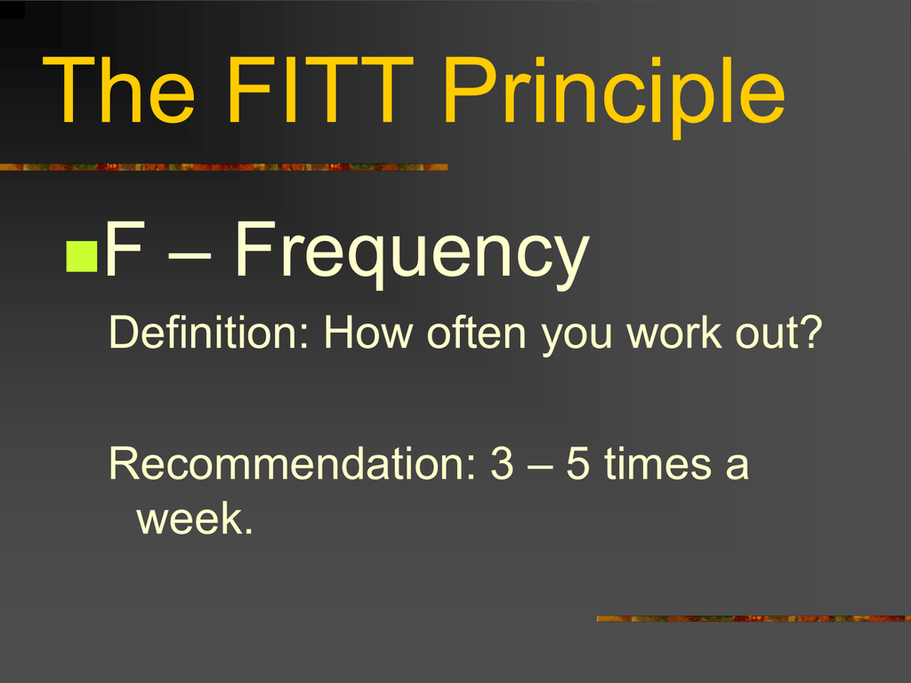 Fitt Principle