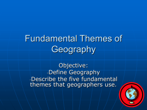 Fundamental Themes of Geography