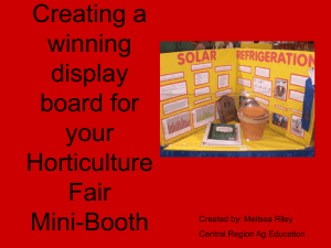 Creating a Hort Mini-Booth