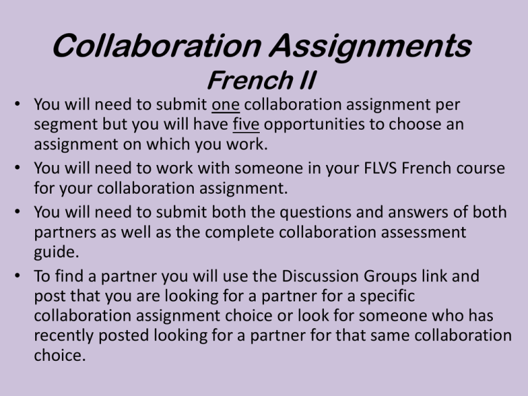 work assignment traduction francais