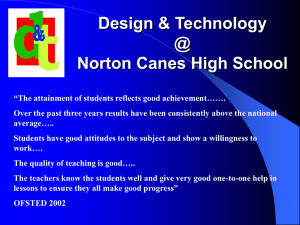 DESIGN & TECHNOLOGY - Norton Canes High School