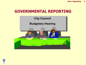 Govt. Reporting