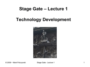 Stage Gate Development