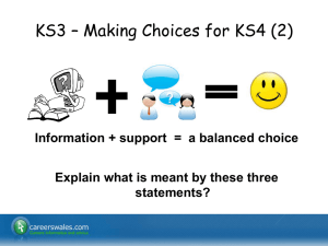 KS3 – Making Choices for KS4 (2)