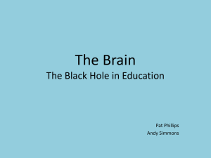The Brain The Black Hole in Education