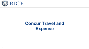 Concur Travel and Expense