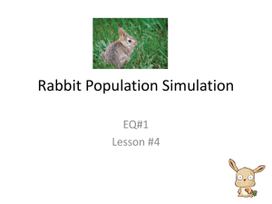 Rabbit Population Simulation - mrs. villarreal`s orange team science