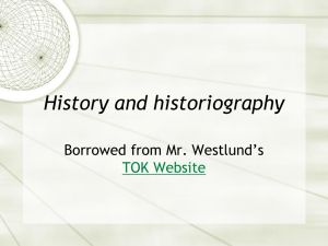 History and historiography