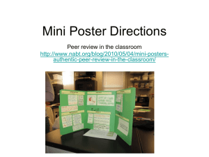 Mini Poster Directions