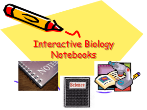 Interactive Biology Notebooks