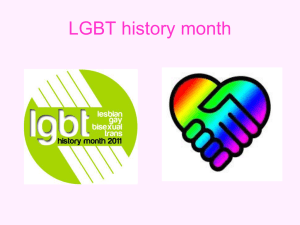 LGBT history month assembly