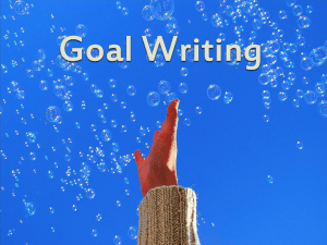 Goal Writing