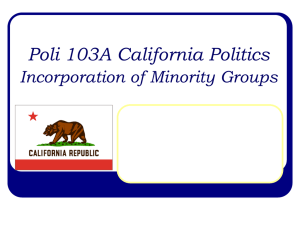 Political Incorporation of Minority Groups.