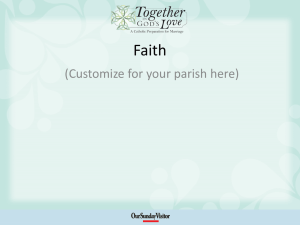Marriage & Faith - Together In God`s Love