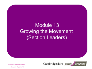 Module 01 Essential Information - Scouts.org.uk