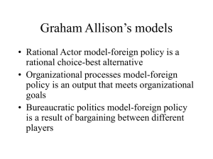 Graham Allison`s models