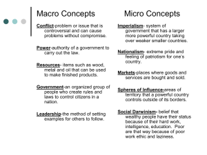 Macro Concepts Micro Concepts