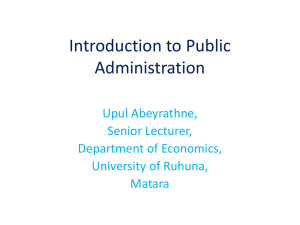 Introduction to Public Administration