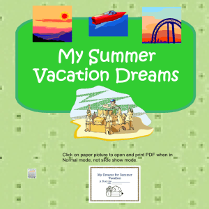 Summer Vacation Dreams PPt