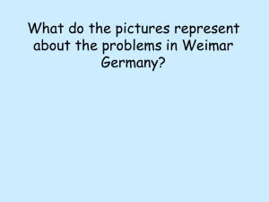 Weimar Weaknesses