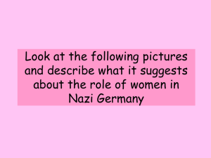 The Role of Women in Nazi Germany