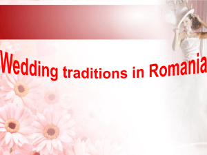 Wedding traditions in Romania