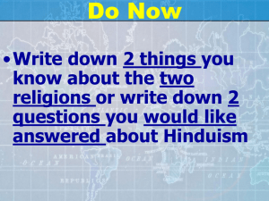 Chapter 5 Section 2 Hinduism