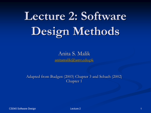 Software Design Methods