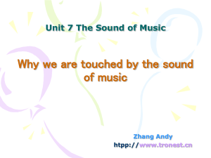 Unit 7 The Sound of Music