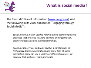 Dynamics of Social Media