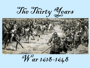 The Thirty Years War - Mr. O`Shea`s History Website