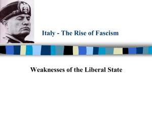 Long Term Weaknesses Italy PPT