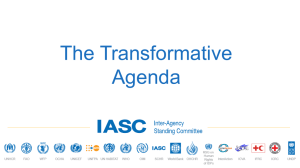 IASC Transformative Agenda Presentation