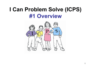 I Can Problem Solve (ICPS) Training
