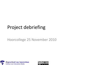 Project debriefing
