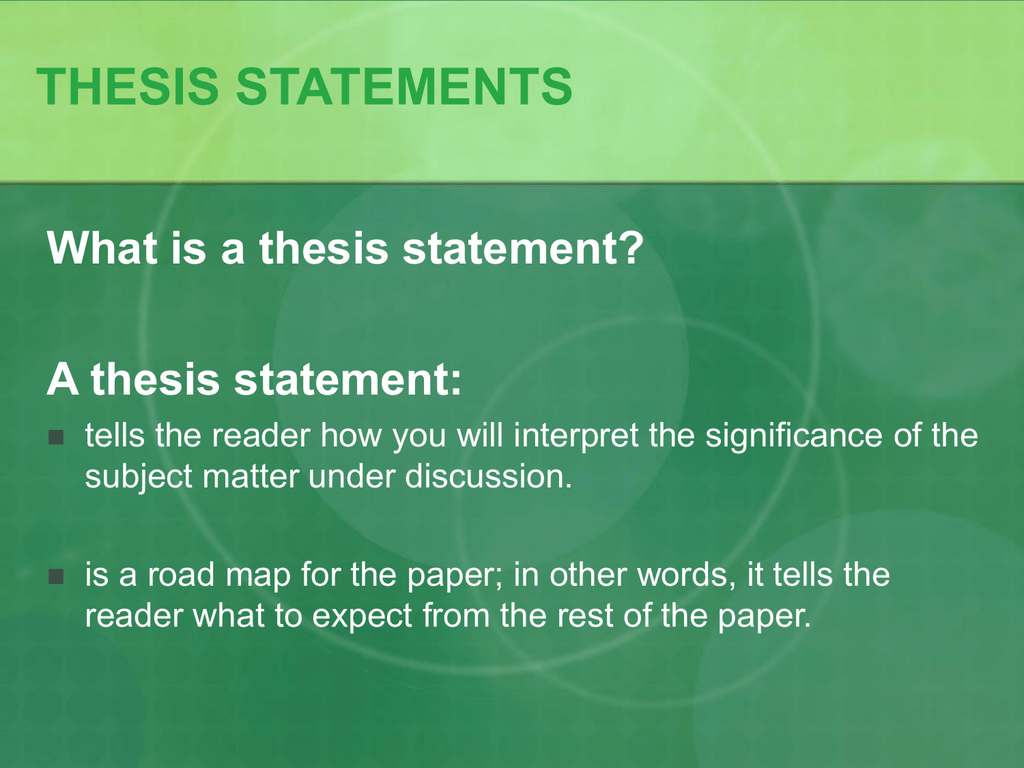 a-thesis-statement