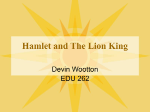 ppt: Lion King and Hamlet