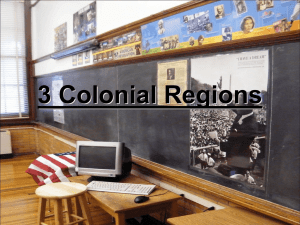 3 Colonial Regions