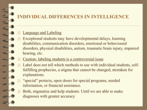 Individual Differences In Intelligence