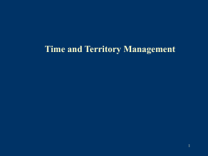Time And Territory Management