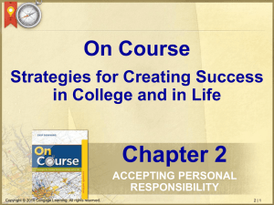 Chapter 2 On Course - FacultyWeb Support Center