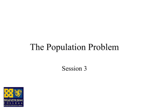 The Population Problem (PowerPoint)