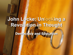 John Locke: Unlocking a Revolution in Thought - Online