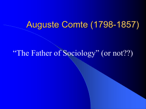 Auguste Comte Presentation - FacultyWeb Support Center