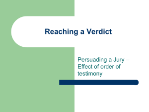 Persuading a jury