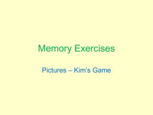 Kim`s Game