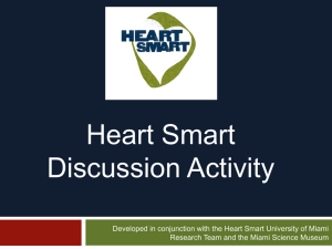 HEART SMART DISCUSSION ACTIVITY