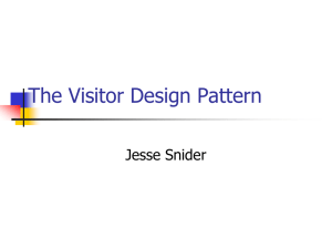The Visitor Design Pattern