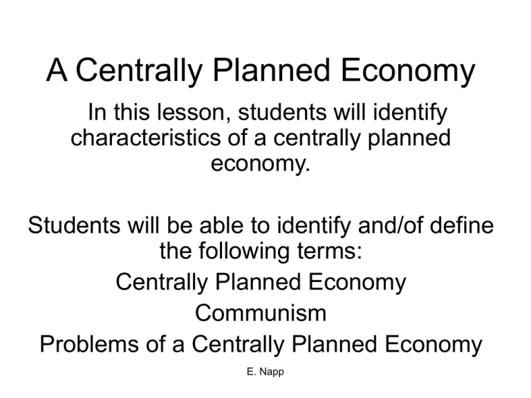 Is South Korea A Centrally Planned Economy