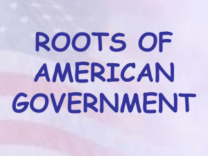roots of american government - Williamstown Independent Schools